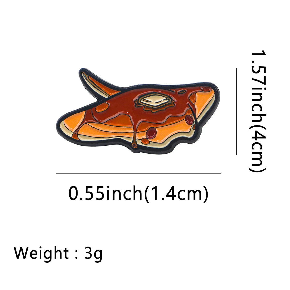 Manta Ray Pancake Enamel Pin 1 / MULTI