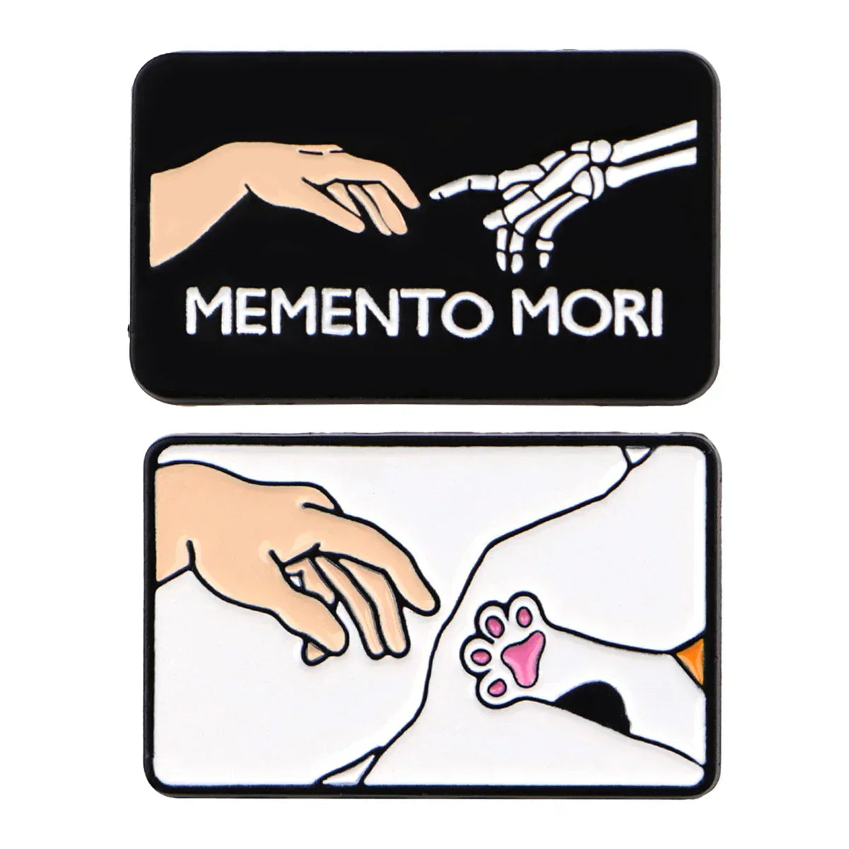 Humorous Hand Enamel Pins Cat Paws Brooches Badge Lapel Pins for Backpacks Clothes Decoration Fashion Jewelry Friends