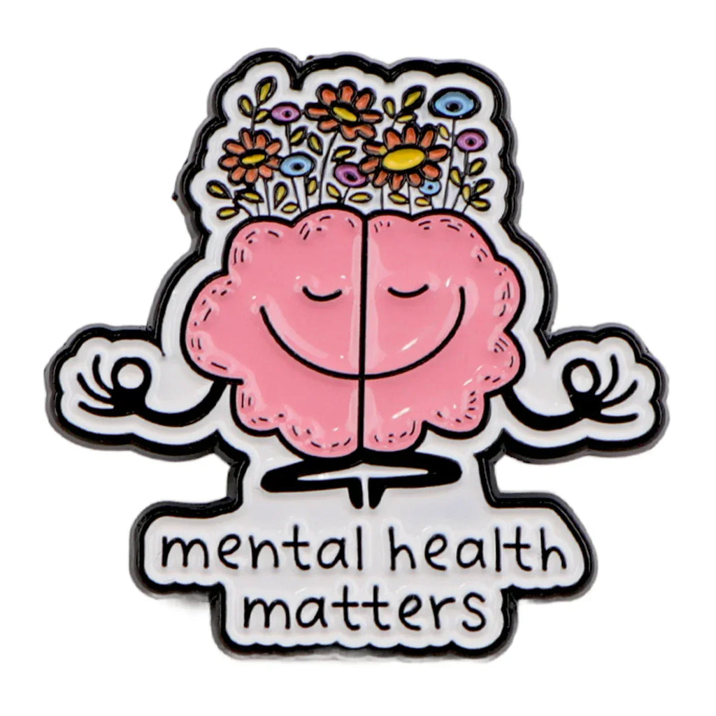 Mental Health Matters Brain Enamel Pin 1