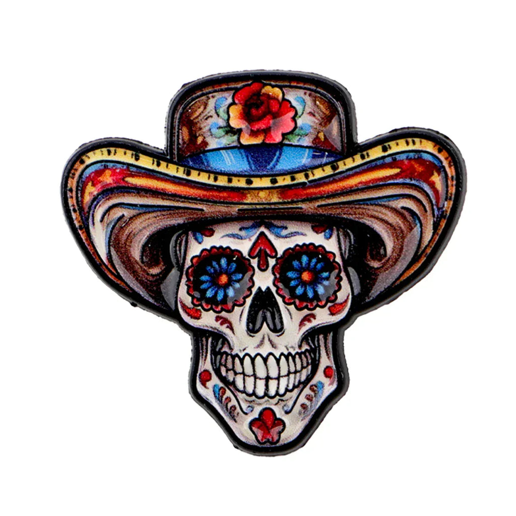 Mexican Skull Enamel Pin Halloween Brooch Pines Lapel Pins Badge on Backpack Clothing Accessories Fashion Jewelry Party