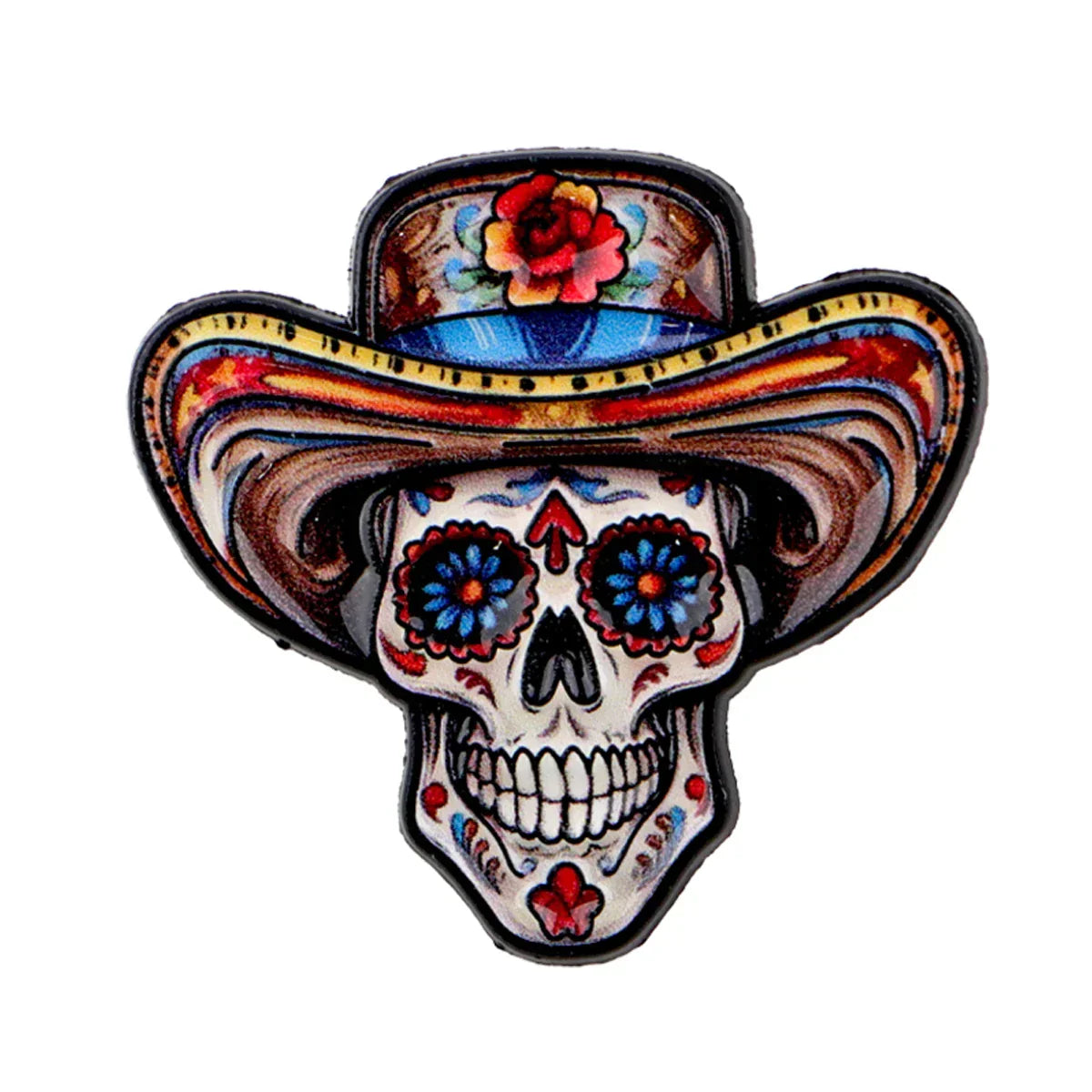 Mexican Skull Enamel Pin Halloween Brooch Pines Lapel Pins Badge on Backpack Clothing Accessories Fashion Jewelry Party