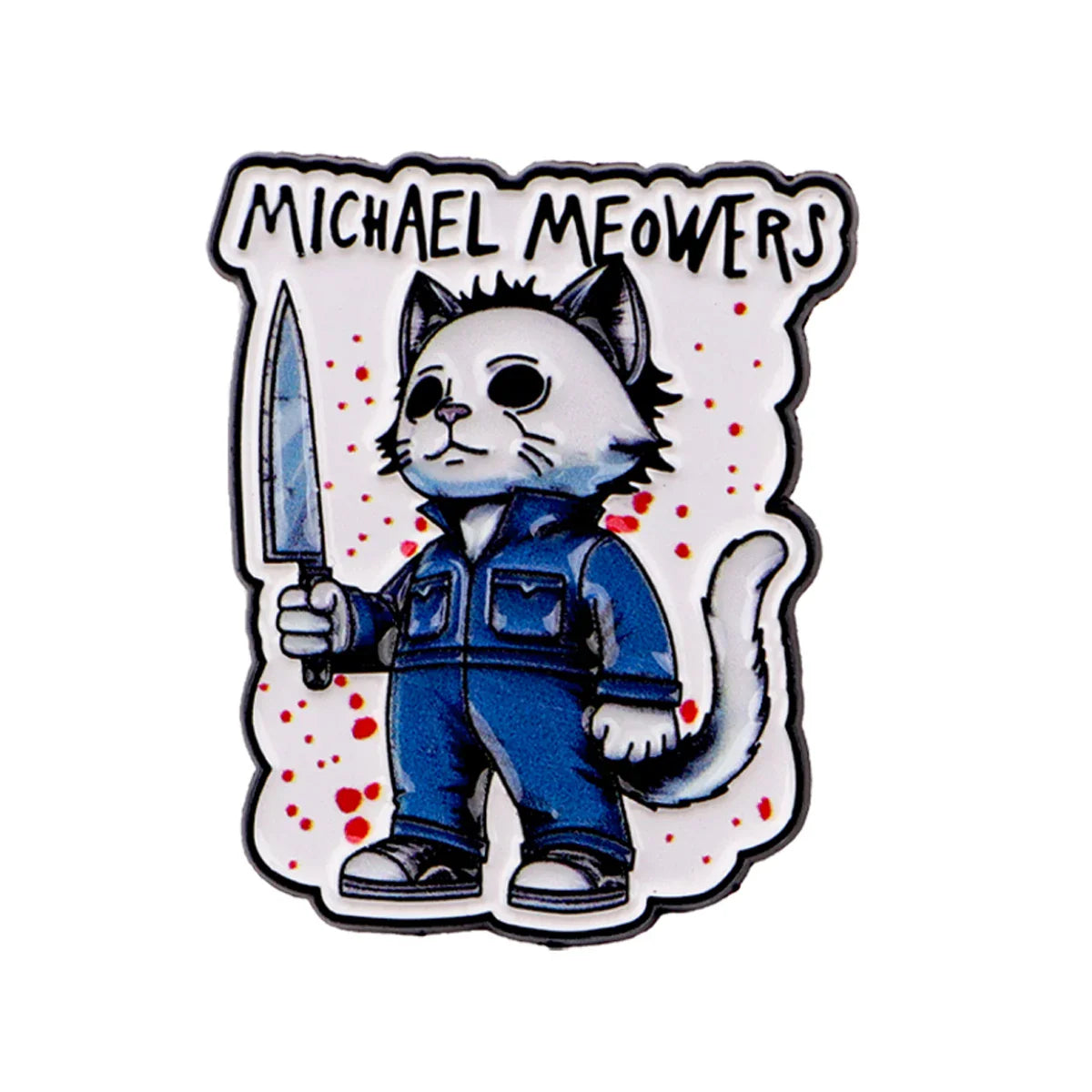 Michael Myers Cat Pin - 1
