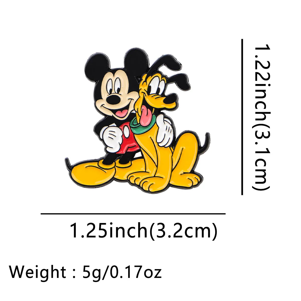 Mickey and Pluto Enamel Pin 1