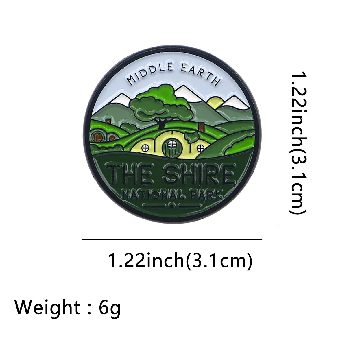 Middle Earth National Park Enamel Pin 1