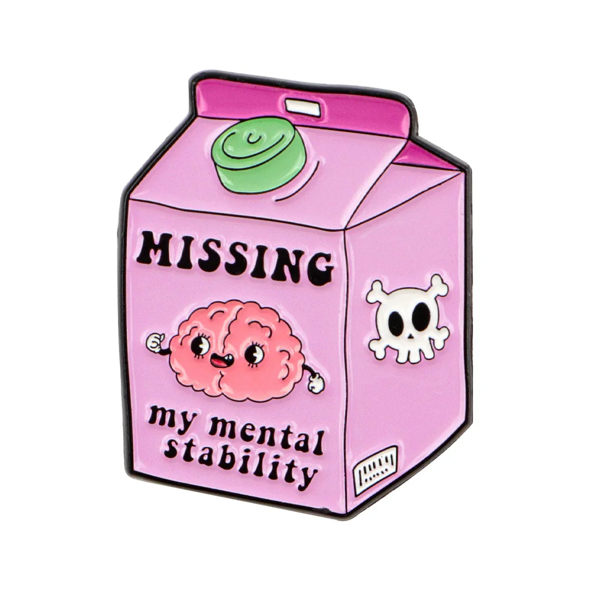 Missing My Mental Stability Enamel Pin 1
