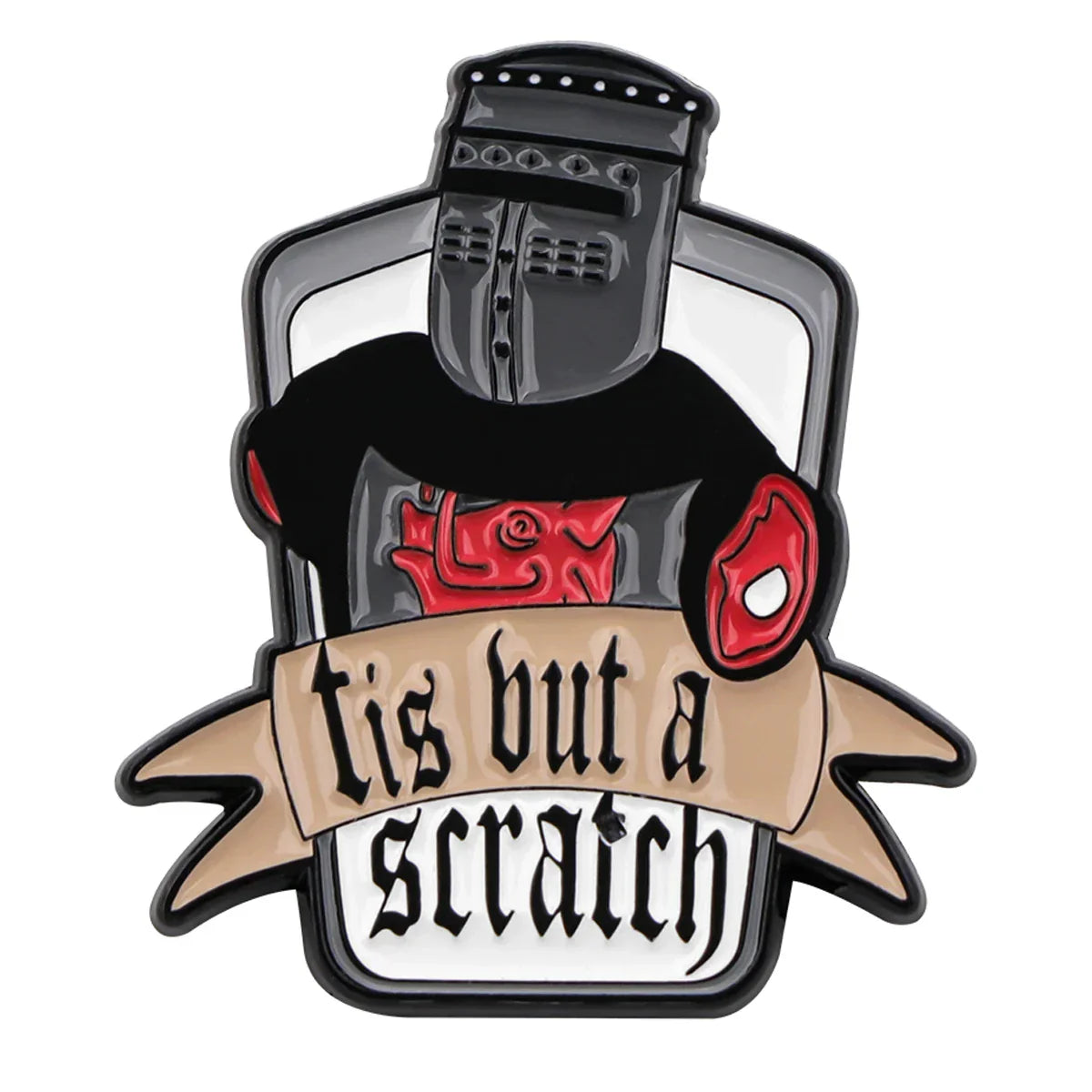Monty Python The Black Knight ’Tis But A Scratch’ Enamel Pin 1