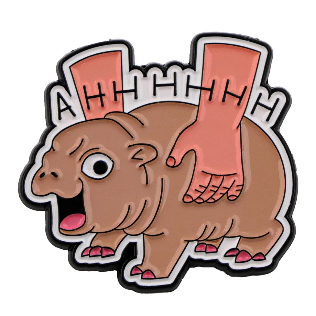 Moo Deng Enamel Pin 1