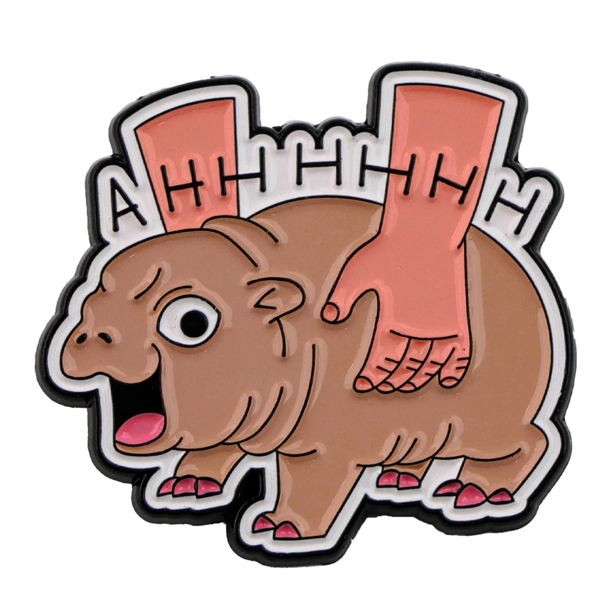 Moo Deng Enamel Pin 1