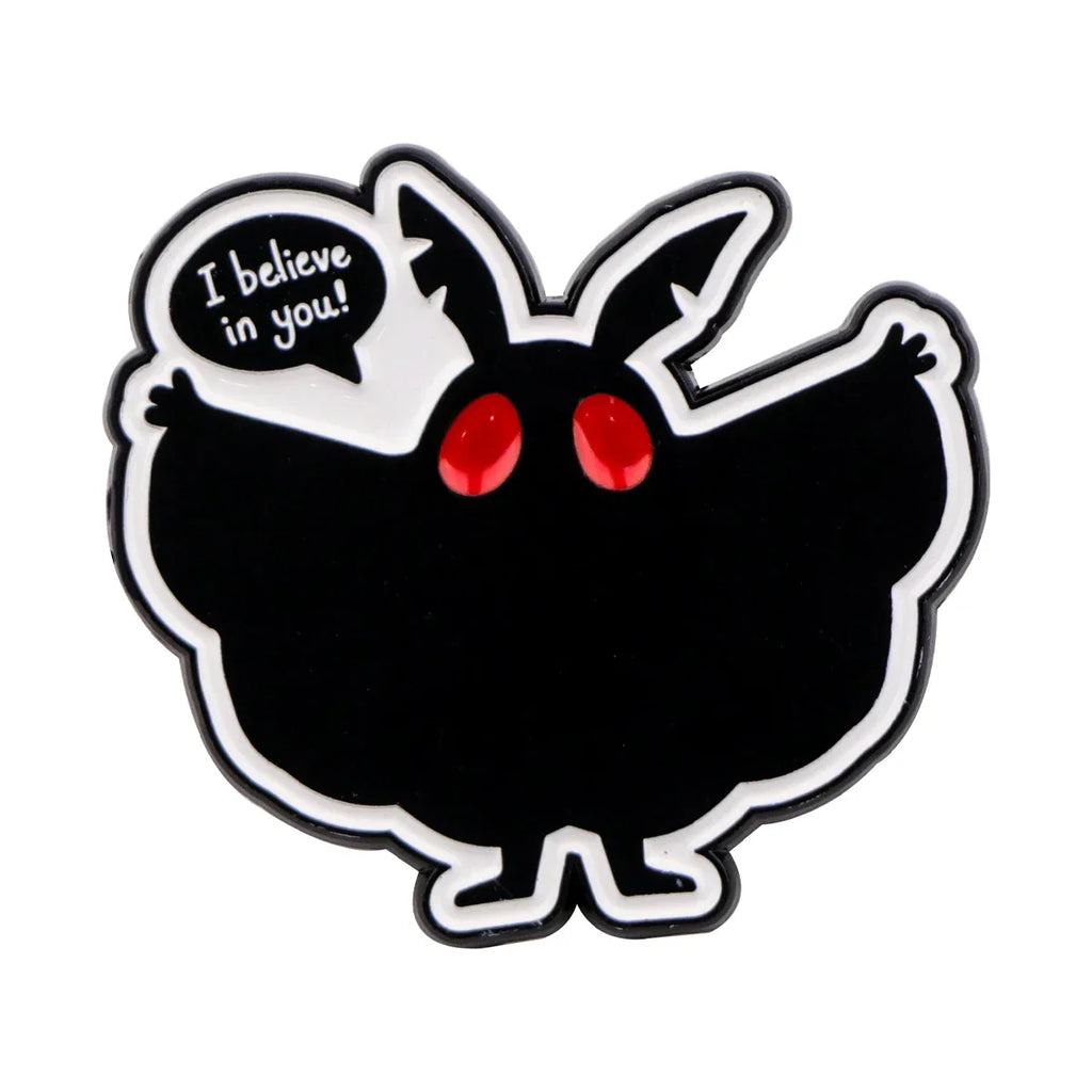 Mothman I Believe in You Enamel Pin 1