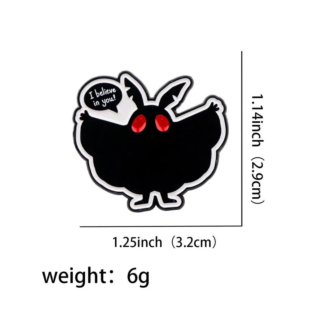 Mothman I Believe in You Enamel Pin 1