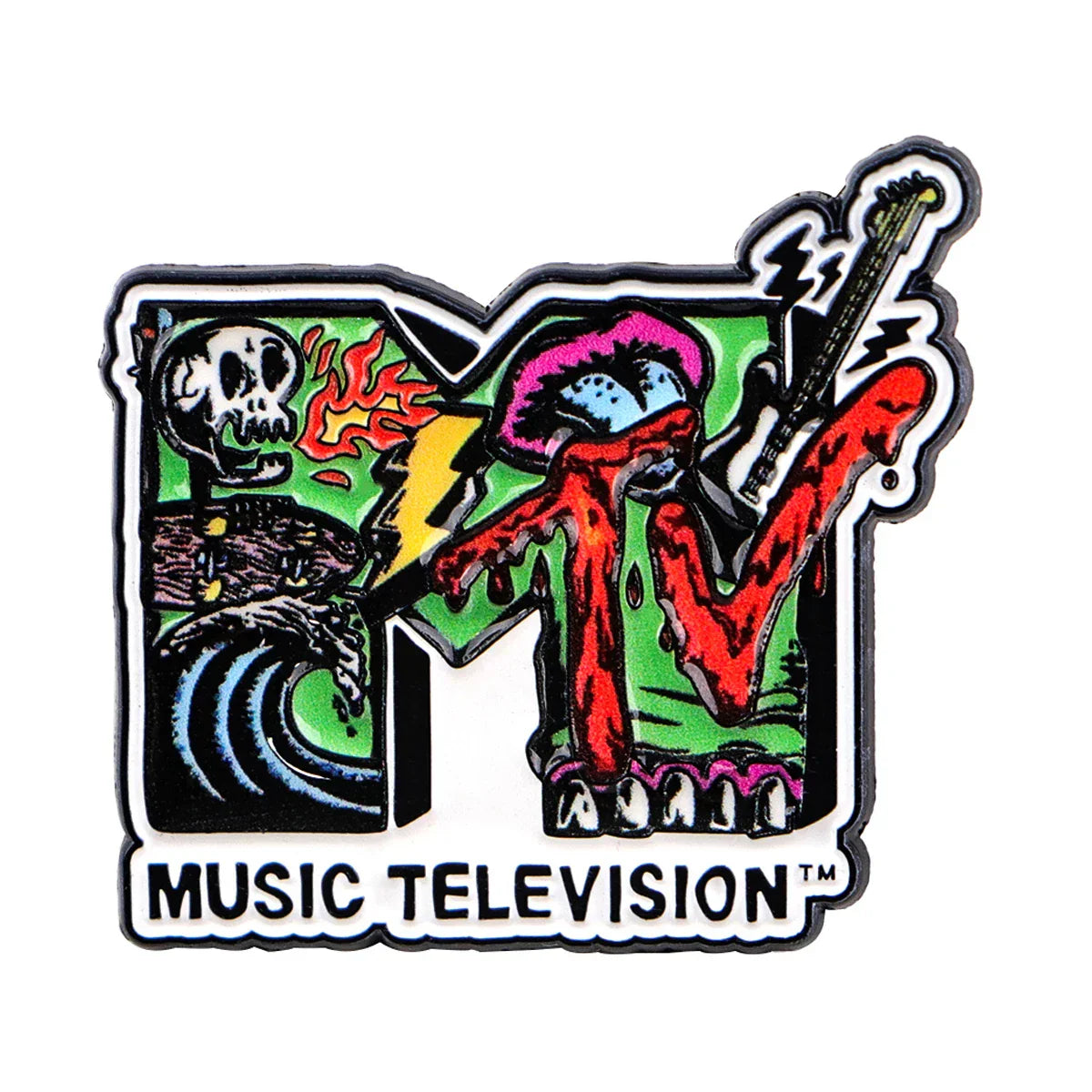MTV Retro Enamel Pin 1