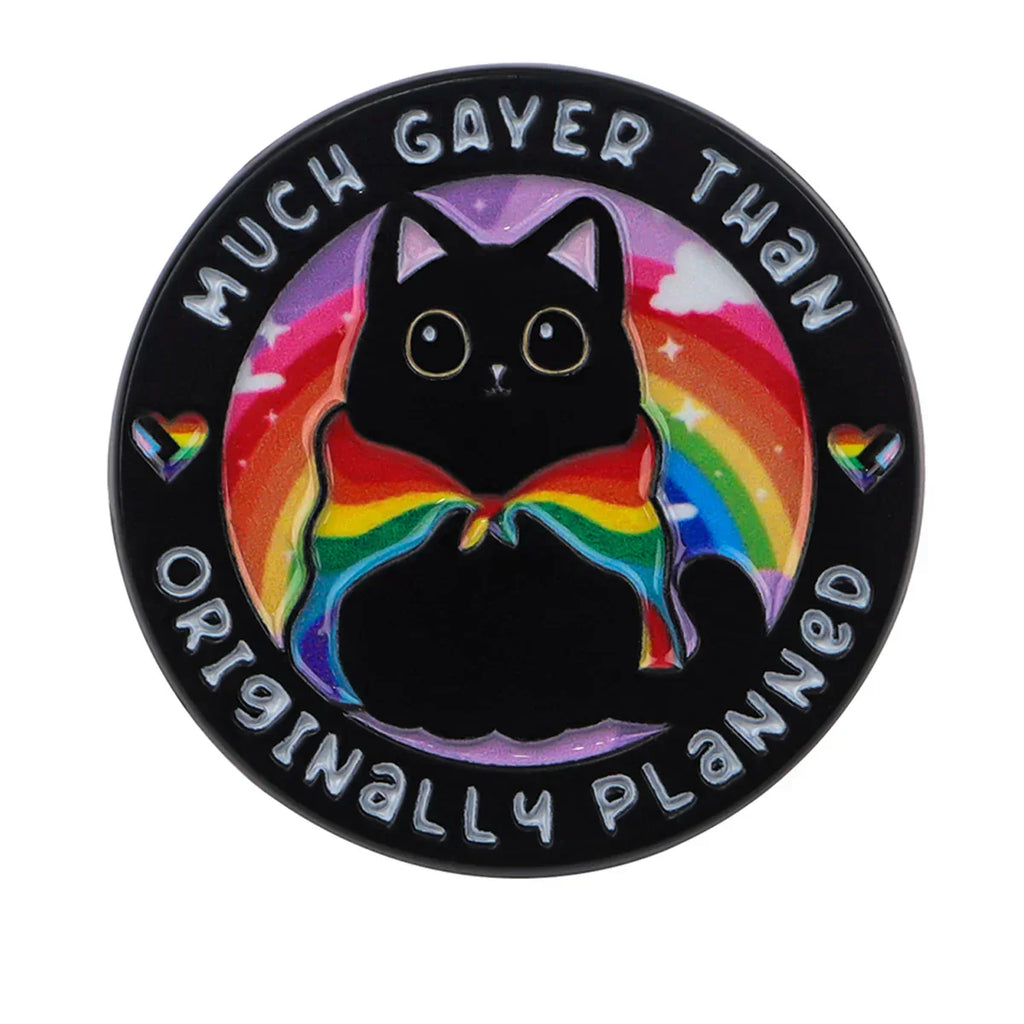 Cute Cat Enamel Pin Rainbow Brooch Pines Lapel Pins Badge on Backpack Gay Accessories Animal Jewelry Friends Gifts - 1