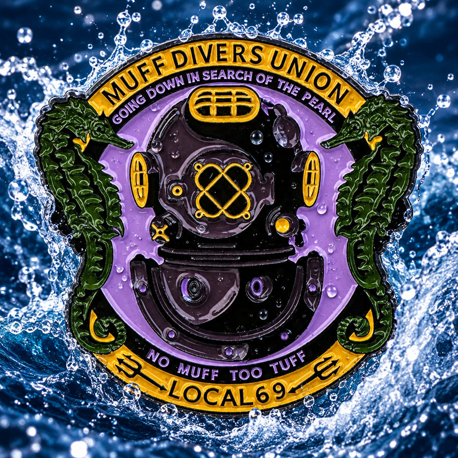 Muff Divers Union Enamel Pin 1