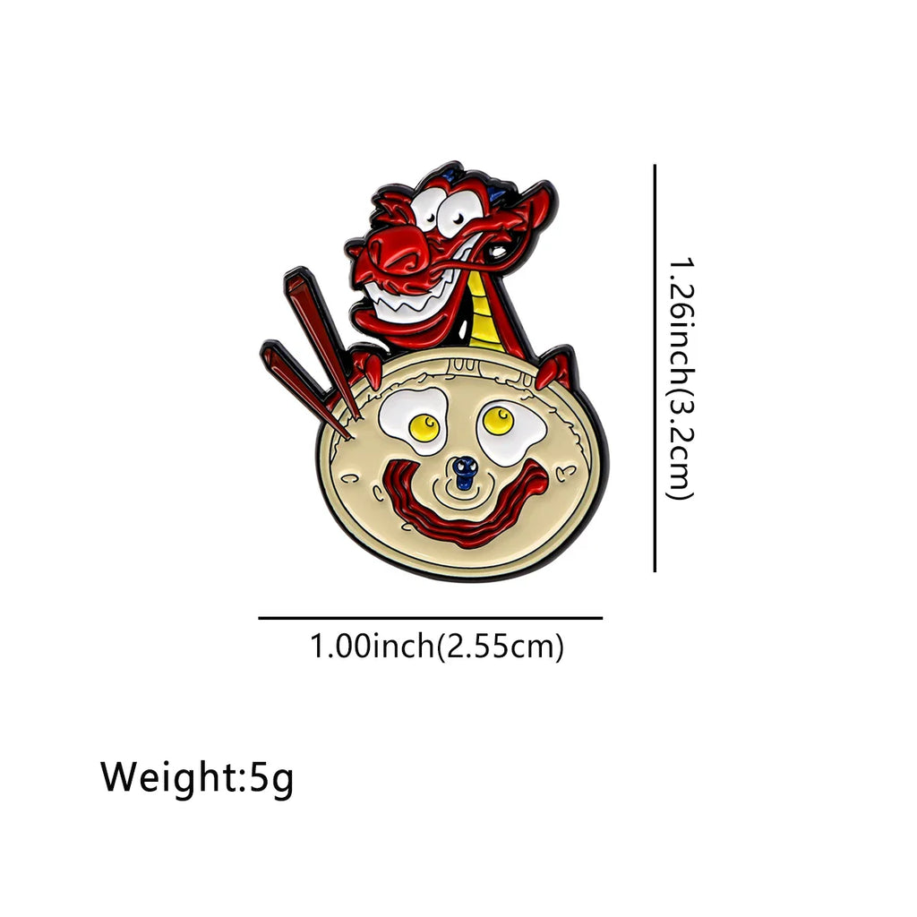 Mushu Dragon Enamel Pin 1 / MULTI