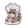 ’my alone time is’ Enamel Pin Raccoon Brooch Pines Lapel Pins Badge on Backpack Clothing Accessories Animal Jewelry