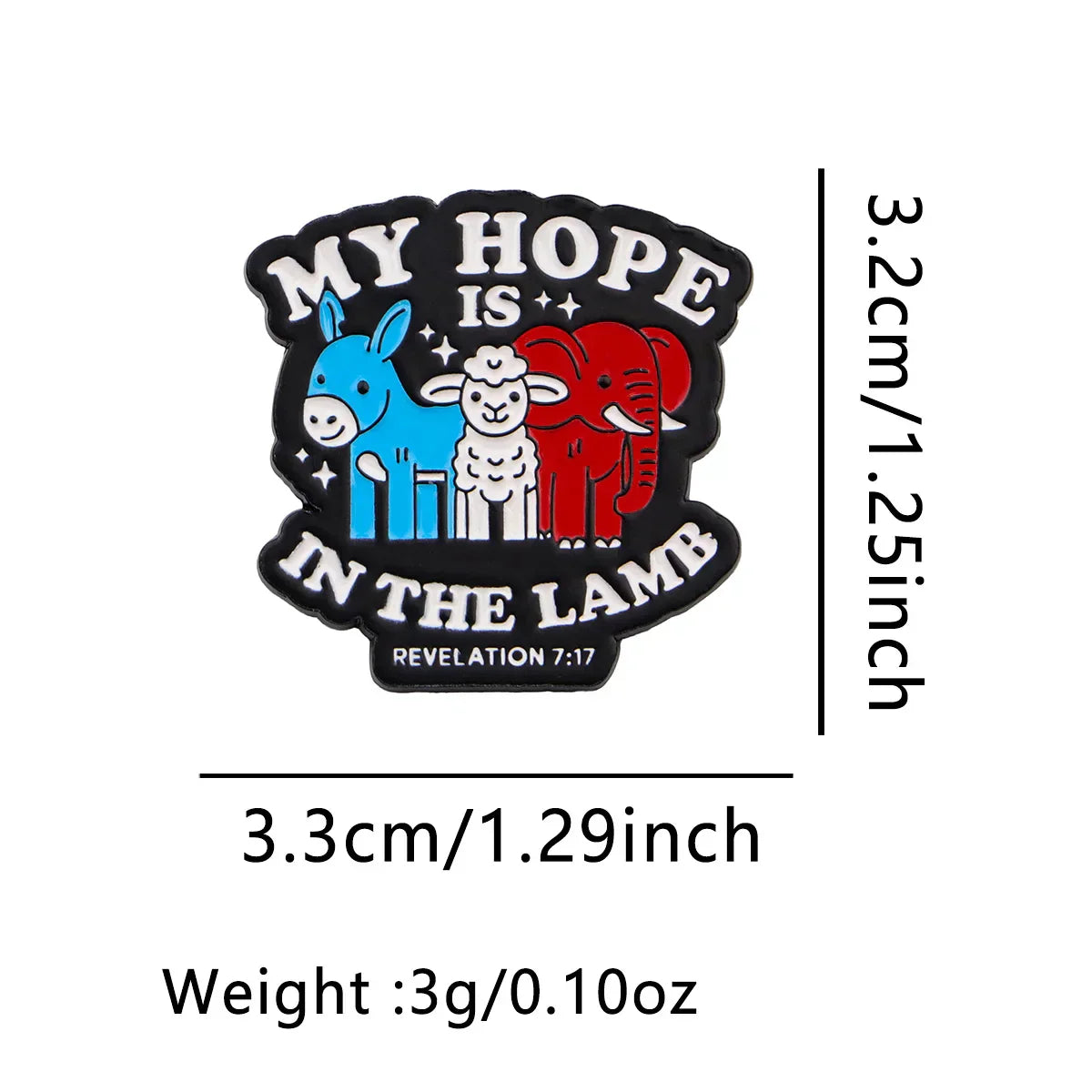 MY HOPE IS Enamel Pin Cute Sheep Brooch Pines Lapel Pins Badge on Backpack Clothing Accessories Fashion Jewelry Friends