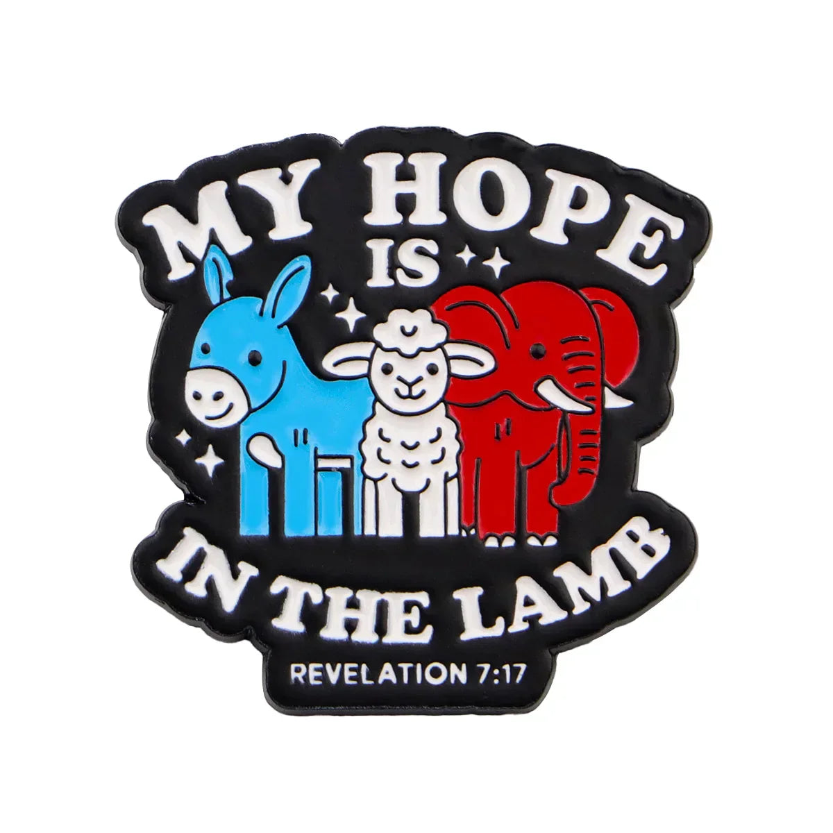 MY HOPE IS Enamel Pin Cute Sheep Brooch Pines Lapel Pins Badge on Backpack Clothing Accessories Fashion Jewelry Friends