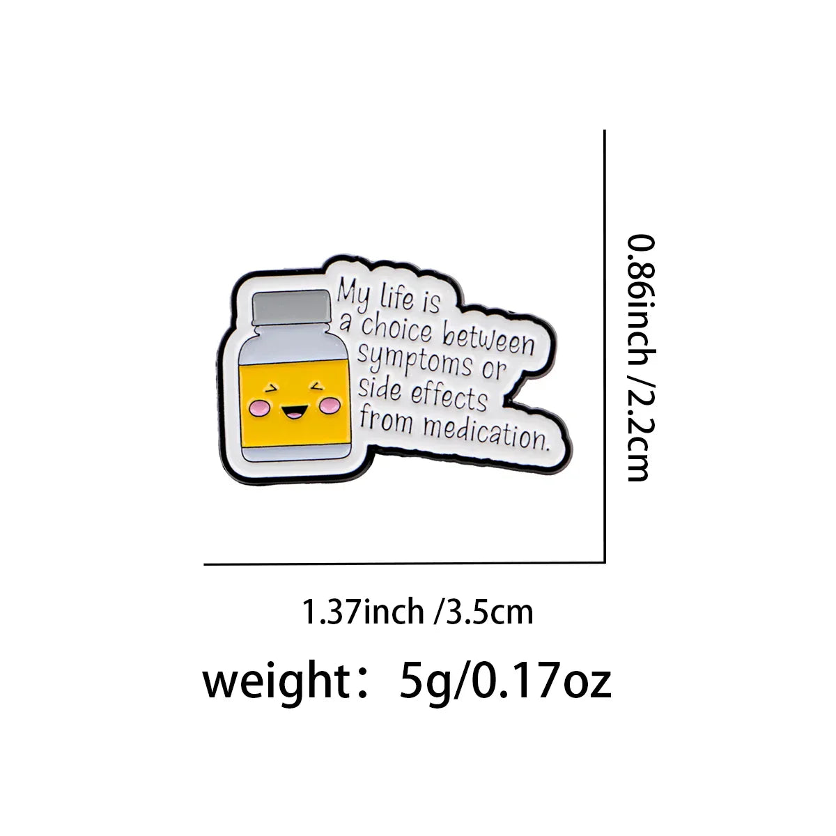 Medaical Enamel Pin Medication Brooch Pines Lapel Pins Badge on Backpack Clothing Accessories Fashion Jewelry Nurse