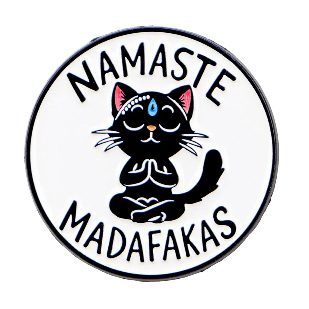 Yoga Cat Enamel Pin Cartoon Brooch Pines Lapel Pins Badge on Backpack Clothing Accessories Animal Jewelry Friends Gifts