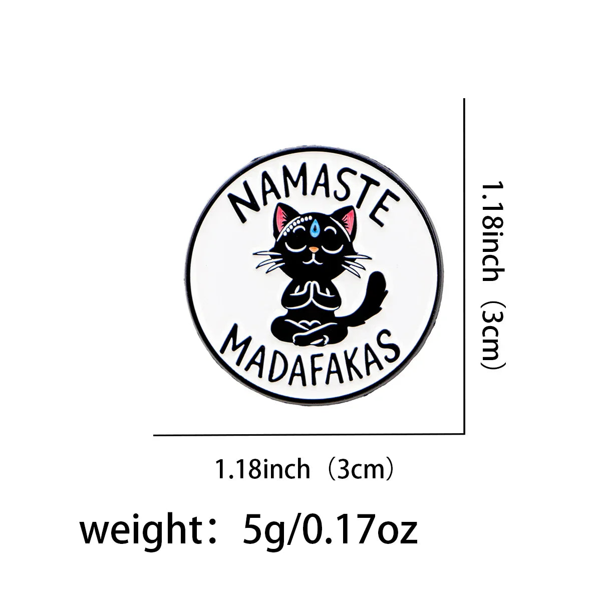 Yoga Cat Enamel Pin Cartoon Brooch Pines Lapel Pins Badge on Backpack Clothing Accessories Animal Jewelry Friends Gifts