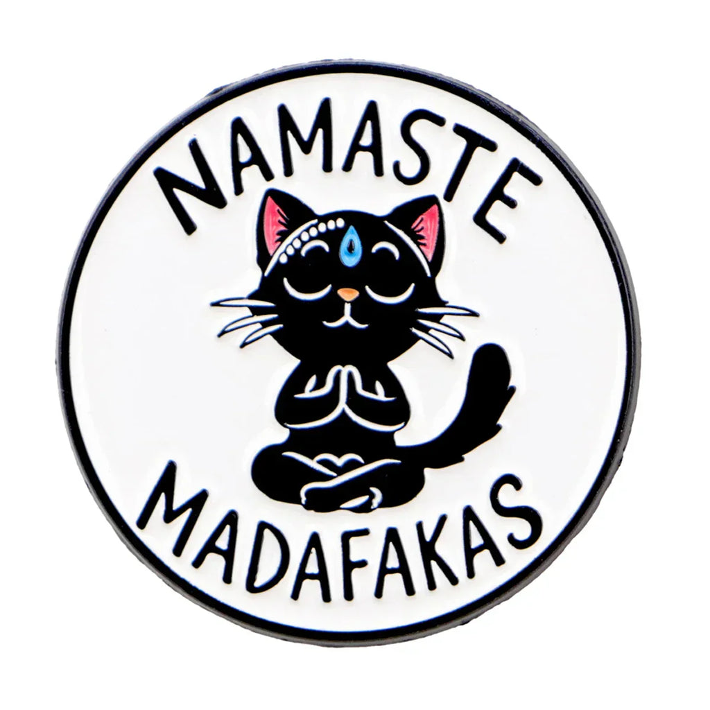 Yoga Cat Enamel Pin Cartoon Brooch Pines Lapel Pins Badge on Backpack Clothing Accessories Animal Jewelry Friends Gifts