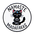 Yoga Cat Enamel Pin Cartoon Brooch Pines Lapel Pins Badge on Backpack Clothing Accessories Animal Jewelry Friends Gifts
