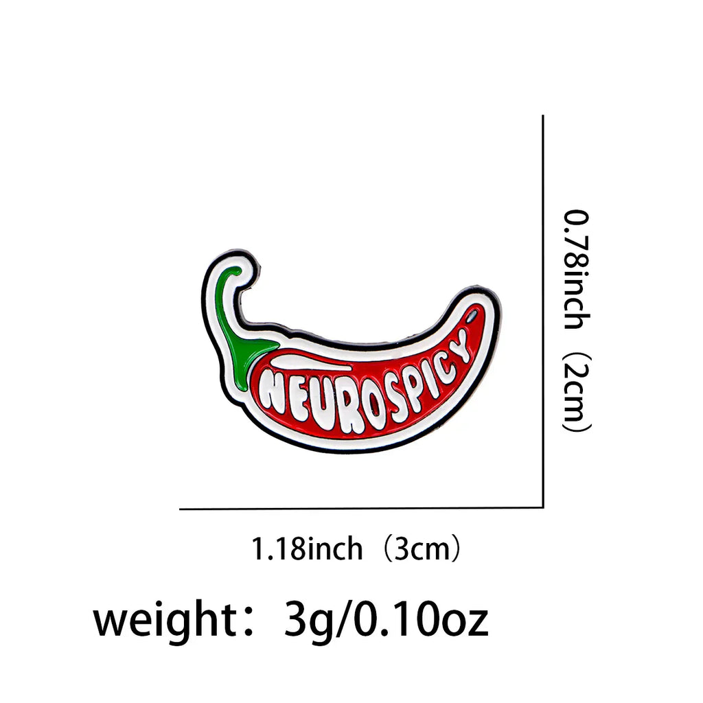 Funny Autism Awareness Enamel Pin Red Brooches Lapel Pins Badge on Backpack Clothing Accessories Fashion Jewelry