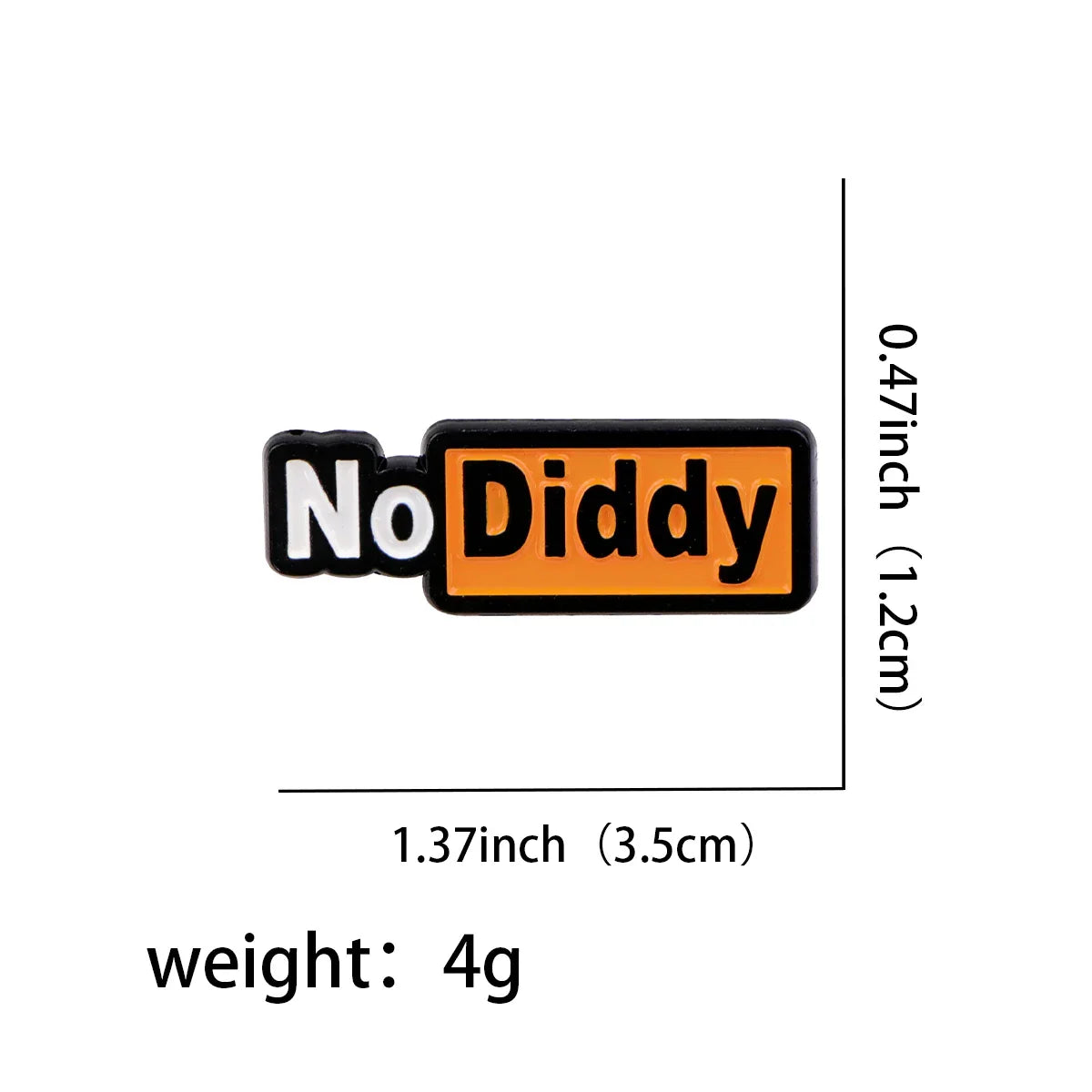 No Diddy Enamel Pin 1