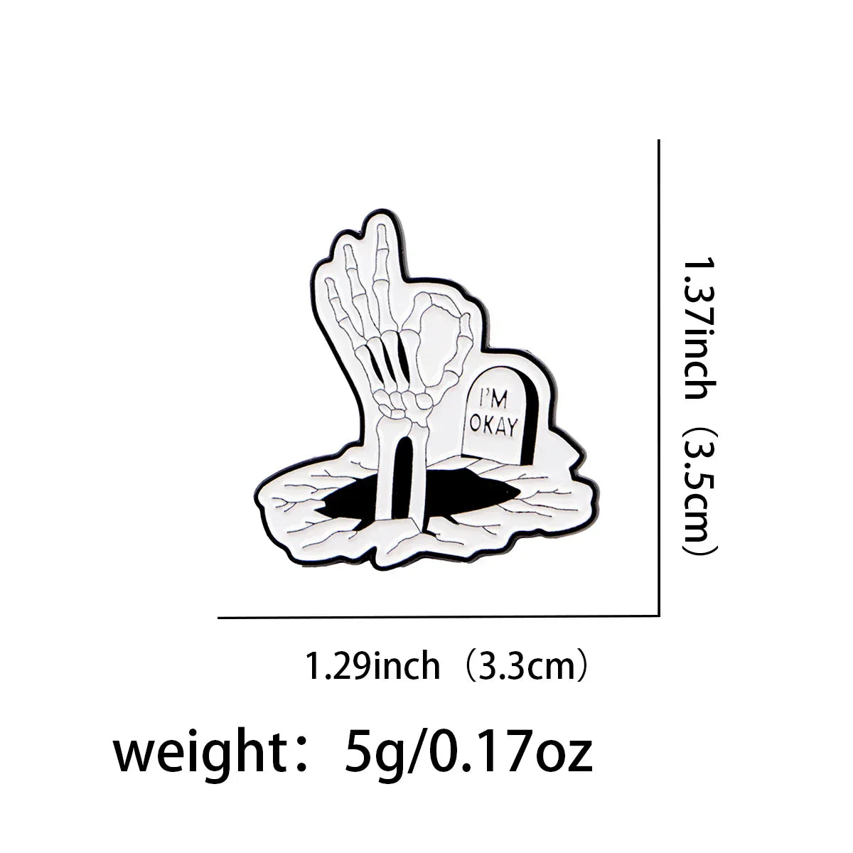 Funny Adult Humor Quotes Enamel Pin Skeleton Brooch Pines Lapel Pins Badge on Backpack Clothing Accessories Fashion