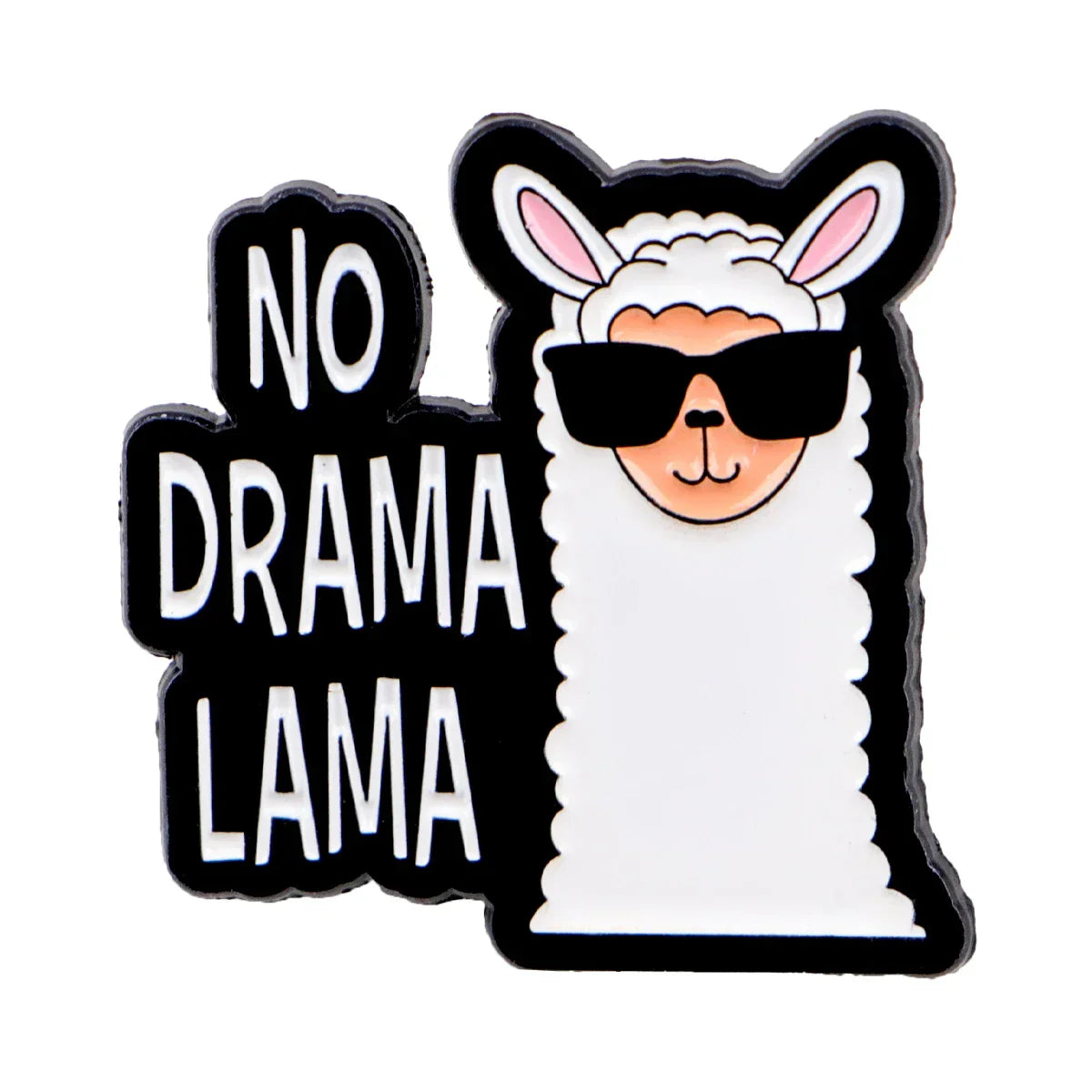 No Drama Llama Enamel Pin 1