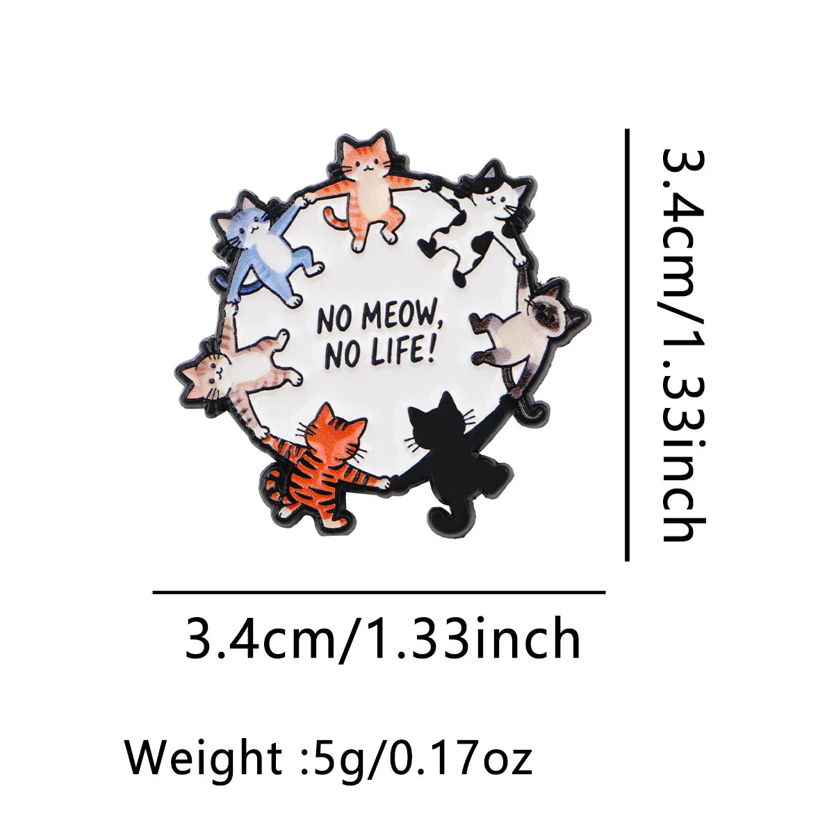 Pet Lover Enamel Pins Cartoon Cats Brooches Badge Lapel Pins for Backpacks Bags Backpack Clothes Decoration Animal