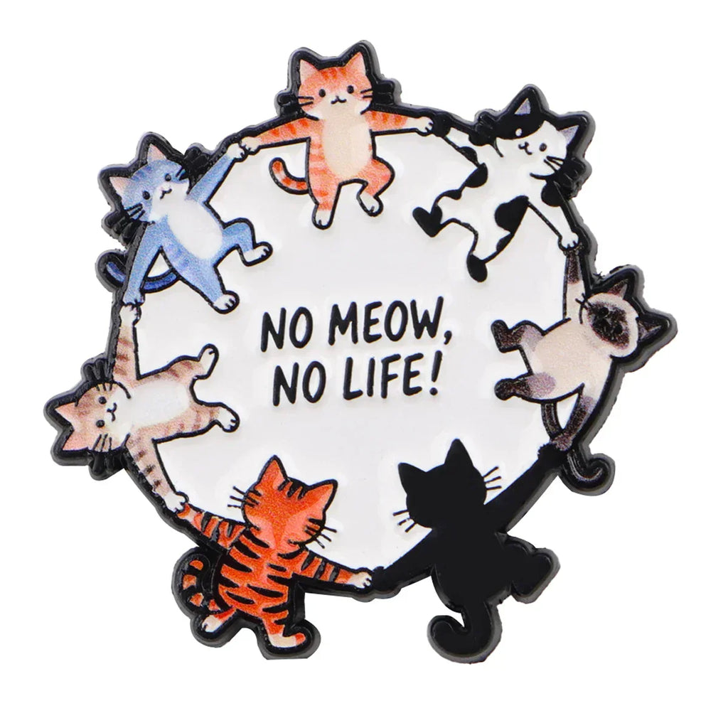 Pet Lover Enamel Pins Cartoon Cats Brooches Badge Lapel Pins for Backpacks Bags Backpack Clothes Decoration Animal