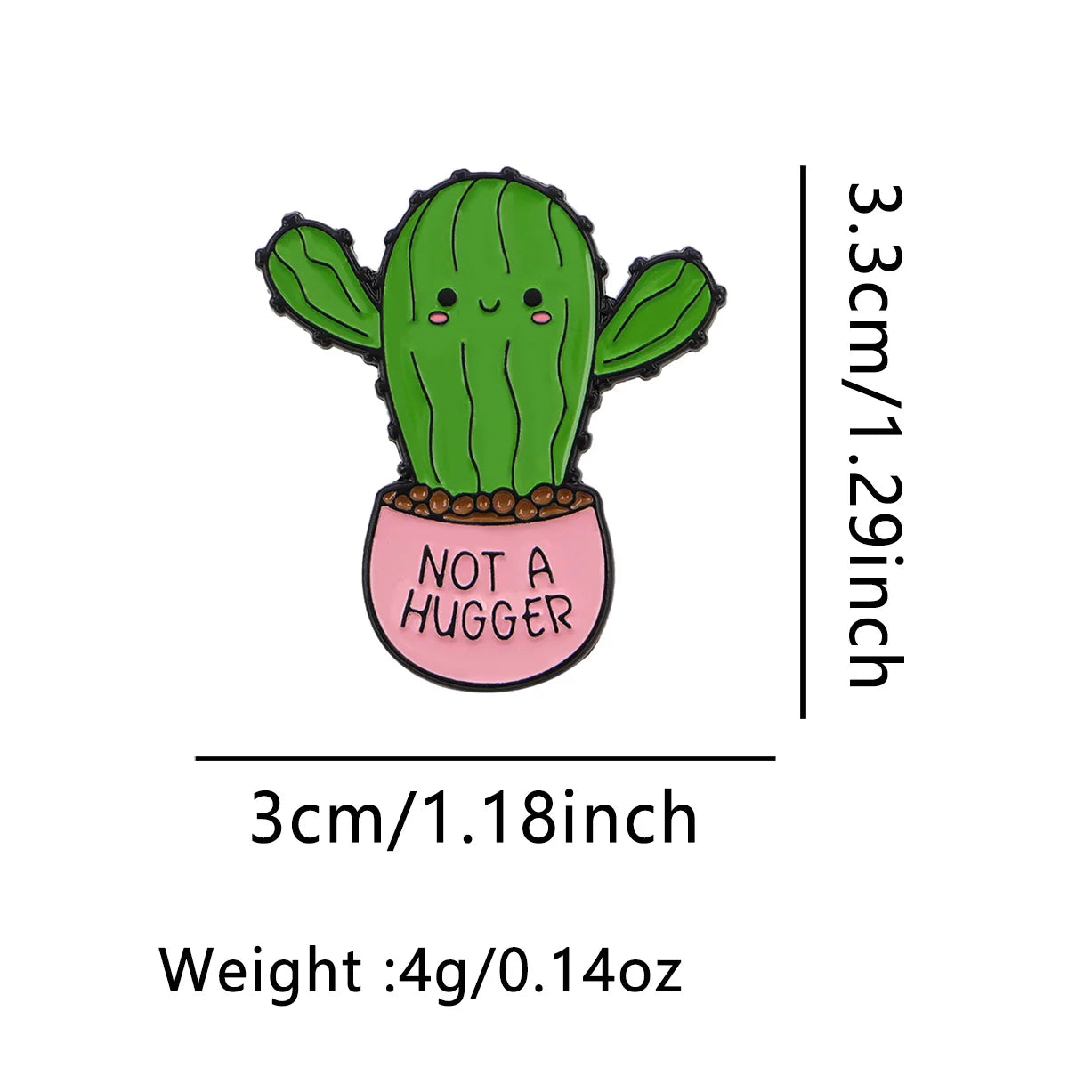Cactus Enamel Pin Green Plants Brooch Pines Lapel Pins Badge on Backpack Clothing Accessories Fashion Jewelry Friends