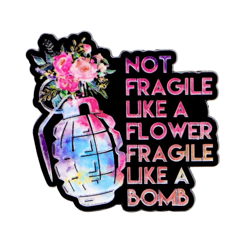 Feminism Quotes Enamel Pin Flower Brooches For Women Lapel Pins Badge on Backpack Clothing Accessories Funny Jewelry