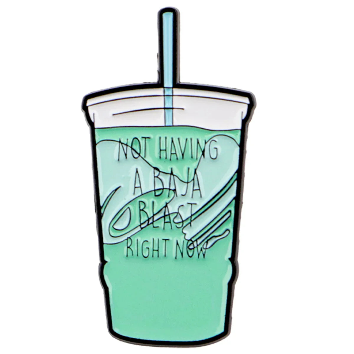 Cute Drink Enamel Pin Quotes Brooch Pines Lapel Pins Badge on Backpack Clothing Accessories Fashion Jewelry Friends