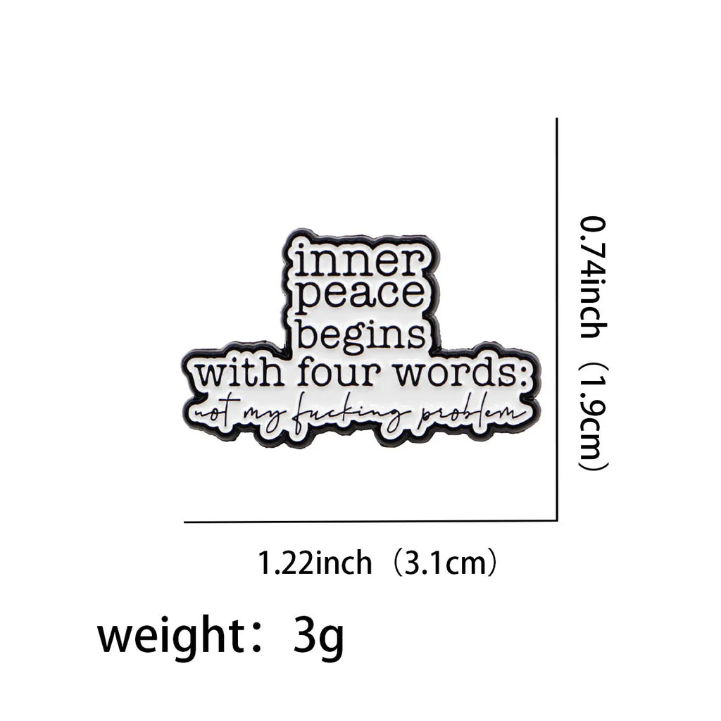 Not My F*cking Problem Enamel Pin 1
