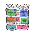 Motivational Quotes Enamel Pins Self-Love Reminder Notes Brooches Badge Lapel Pins Clothes Decoration Fashion Jewelry