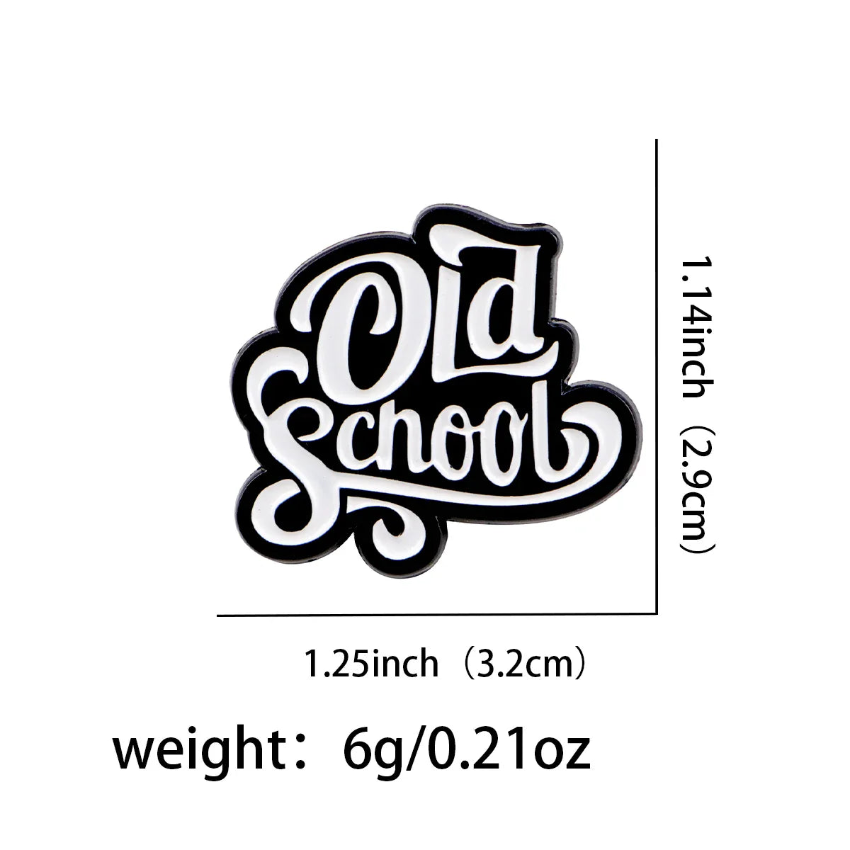 Old School Enamel Pin 1