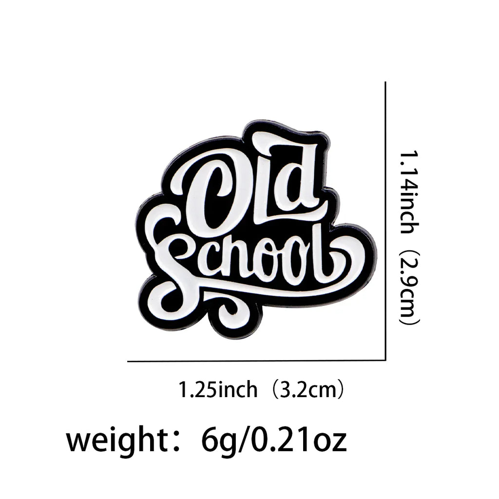 Old School Enamel Pin 1
