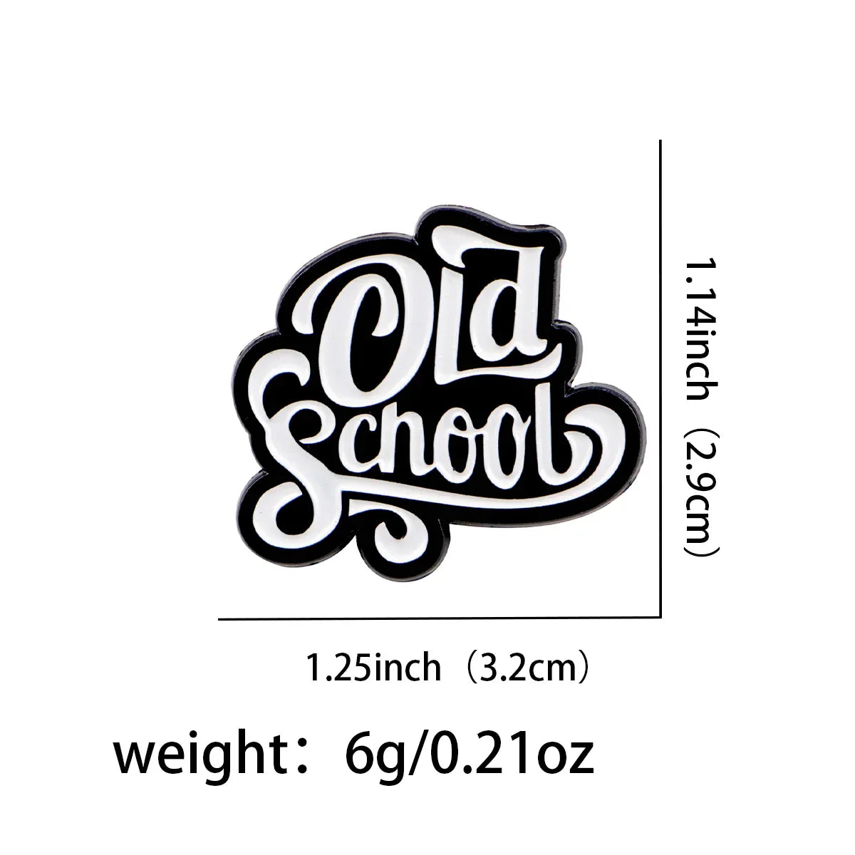 Old School Enamel Pin 1