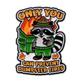 ONLY YOU Enamel Pin Cartoon Raccoon Brooch Pines Lapel Pins Quotes Badge Clothing Accessories Animal Jewelry Friends
