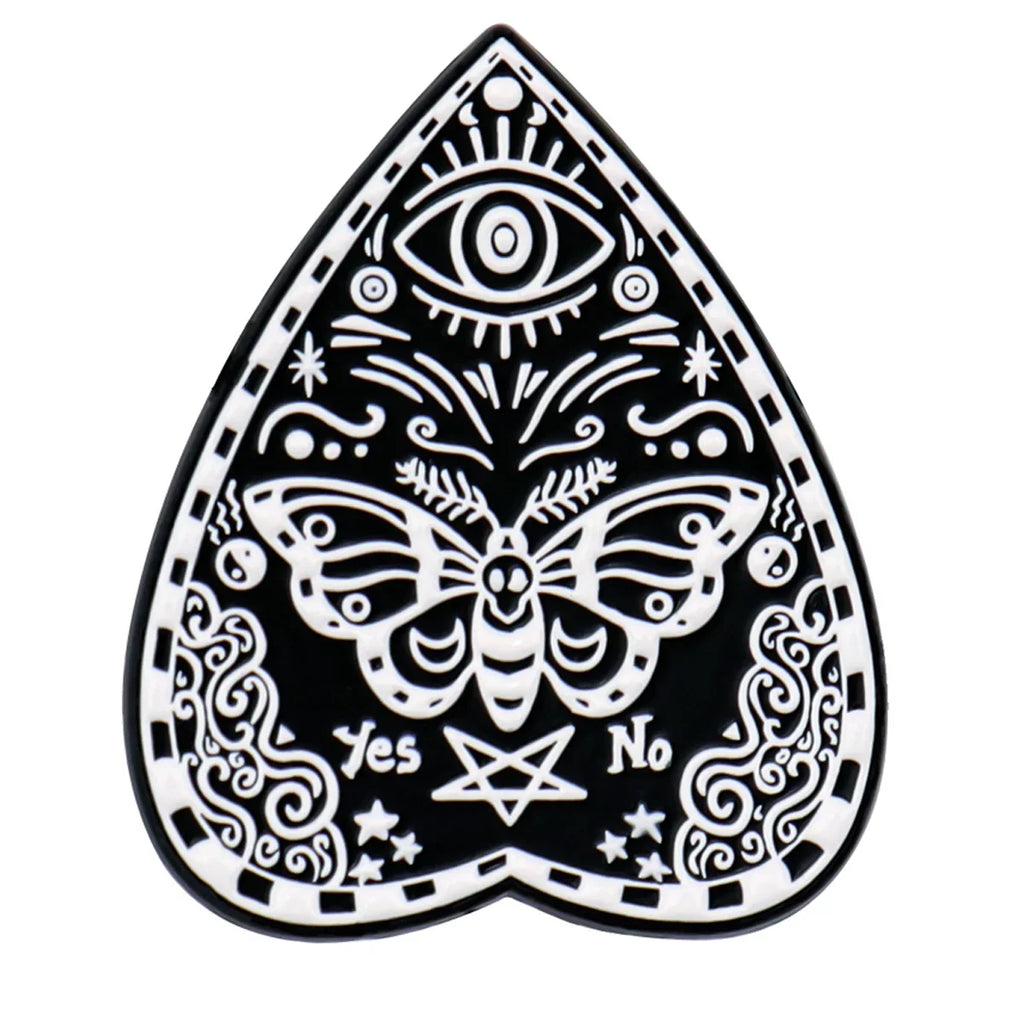 Punk Enamel Pins Funny Witch Brooches For Women Metal Gothic Black Cat Badge Animal Lapel Pins Jewelry Friend Halloween