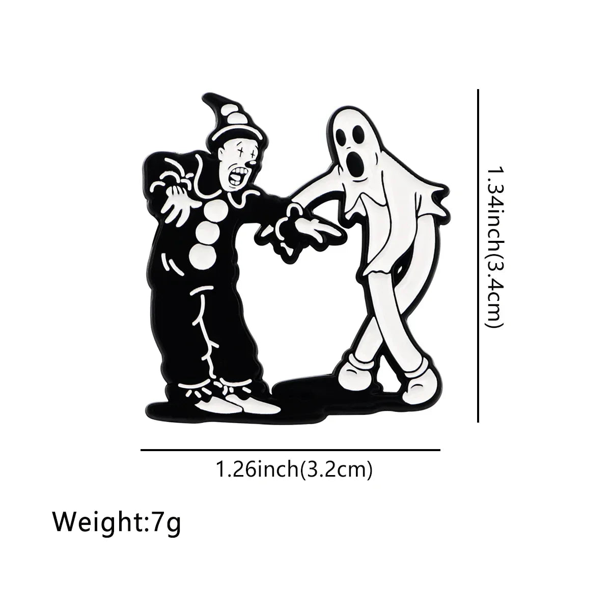 Funny Clown Enamel Pin Horror Movie Brooch Pines Lapel Pins Badge on Backpack Clothing Accessories Halloween Jewelry