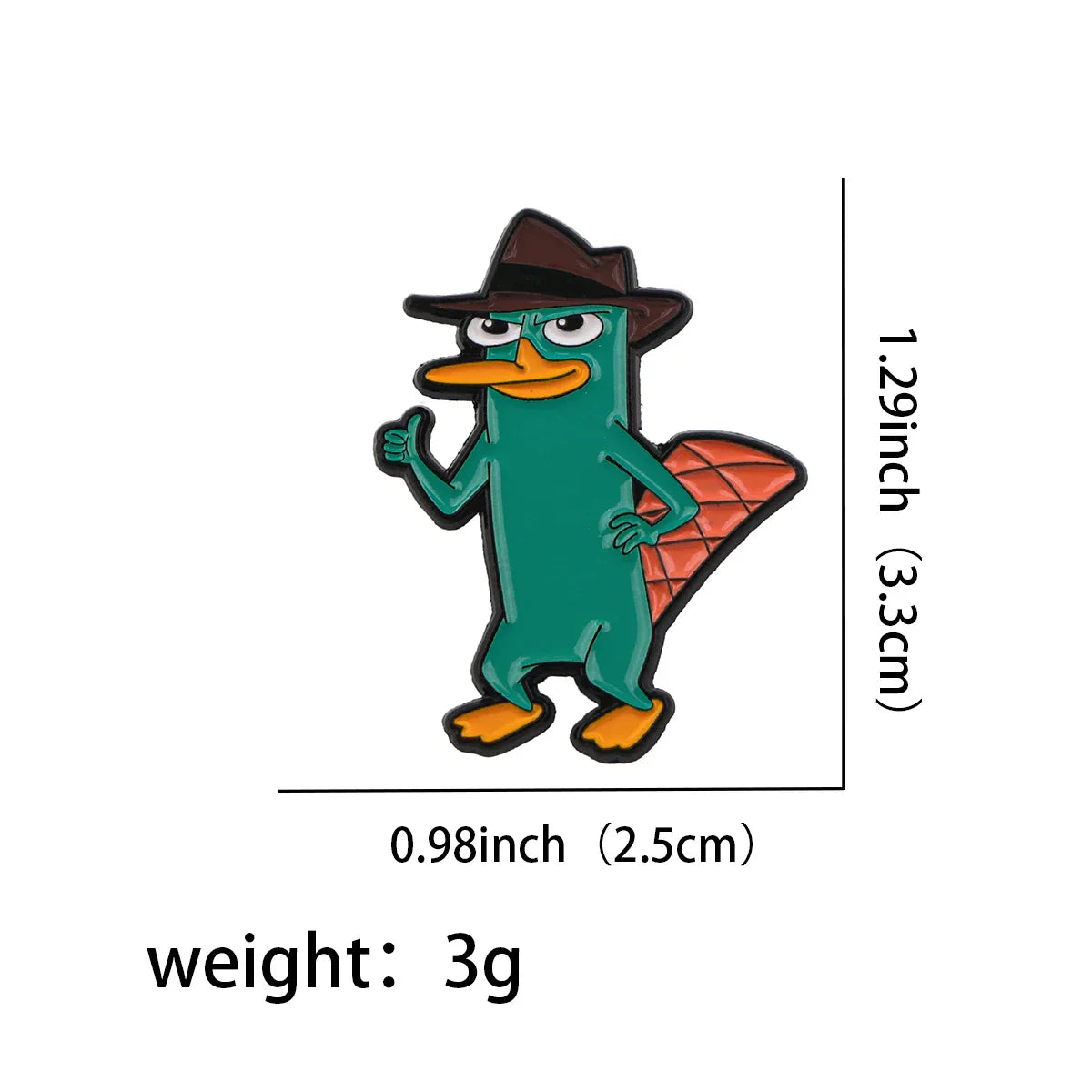 Perry the Platypus Enamel Pin 1