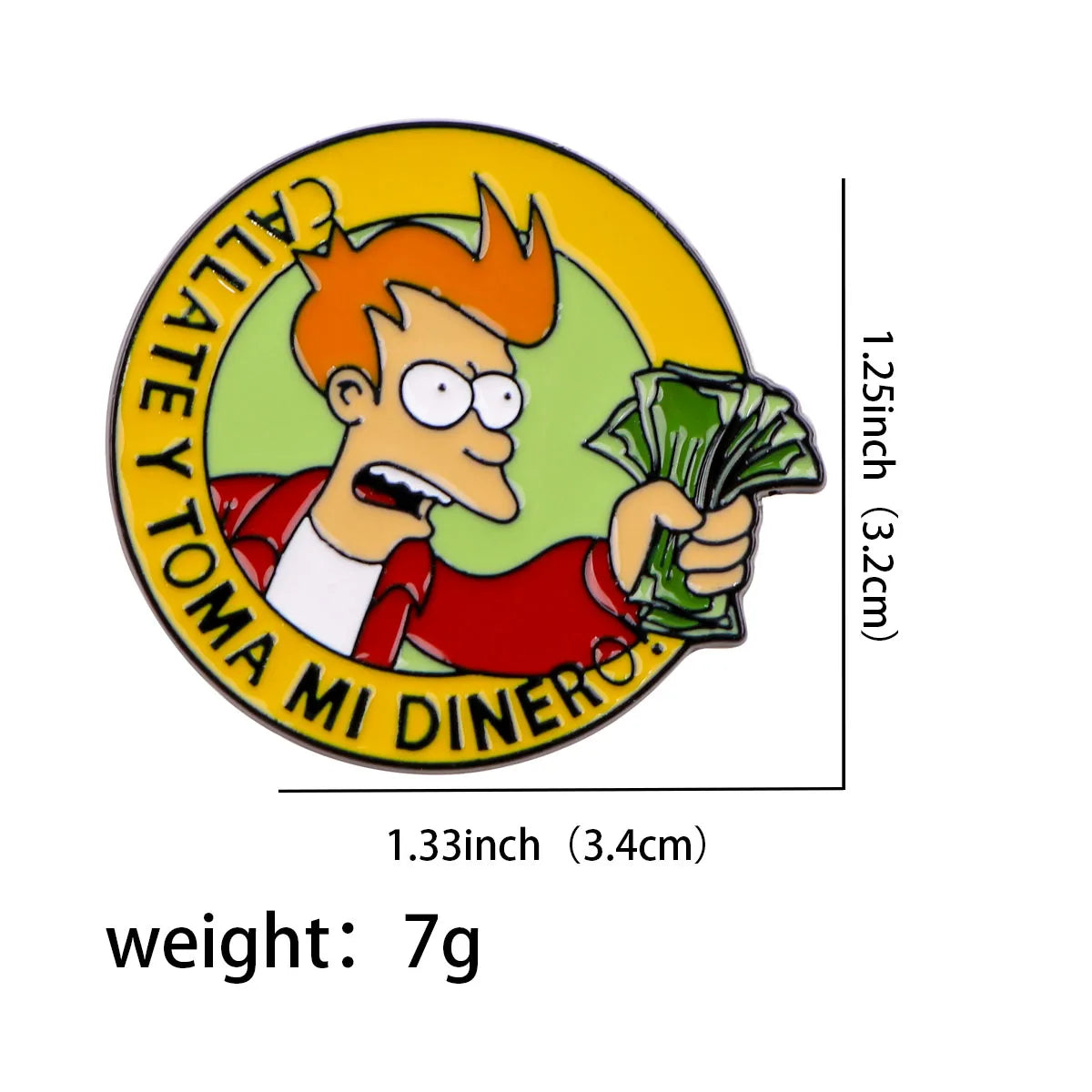 Philip J. Fry Enamel Pin 1