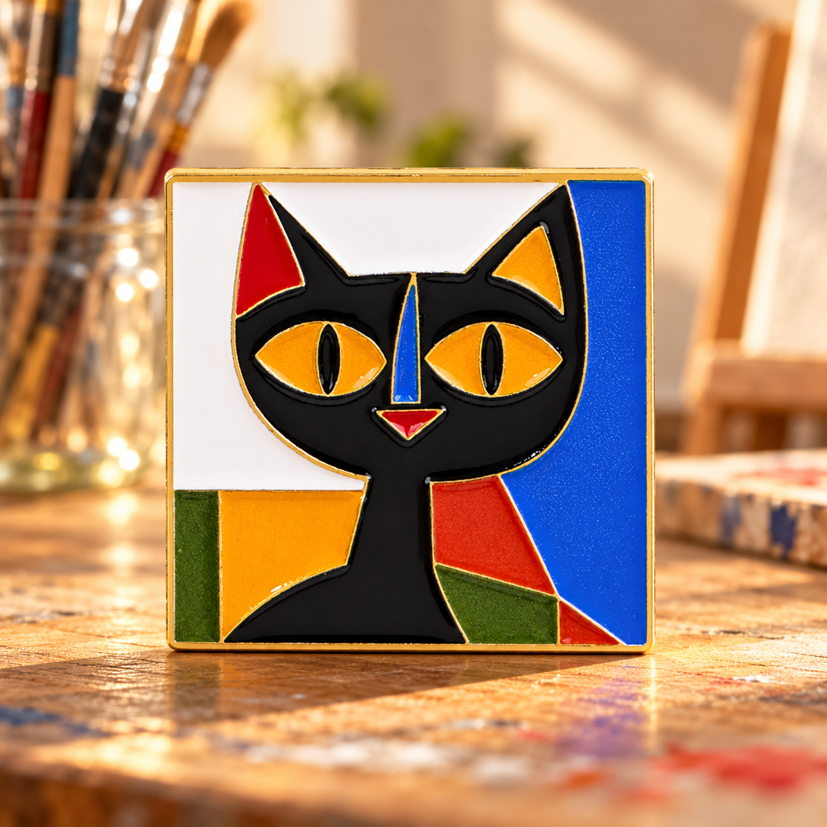 Picasso Black Cat Pin – atelier d'artiste