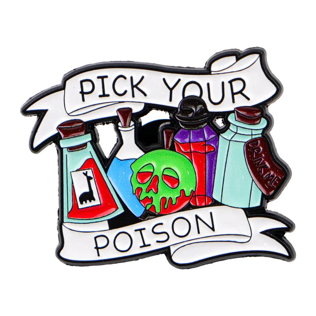 Potion Bottle Enamel Pin Halloween Witch Brooches Lapel Pins Badge on Backpack Clothing Accessories Fashion Jewelry