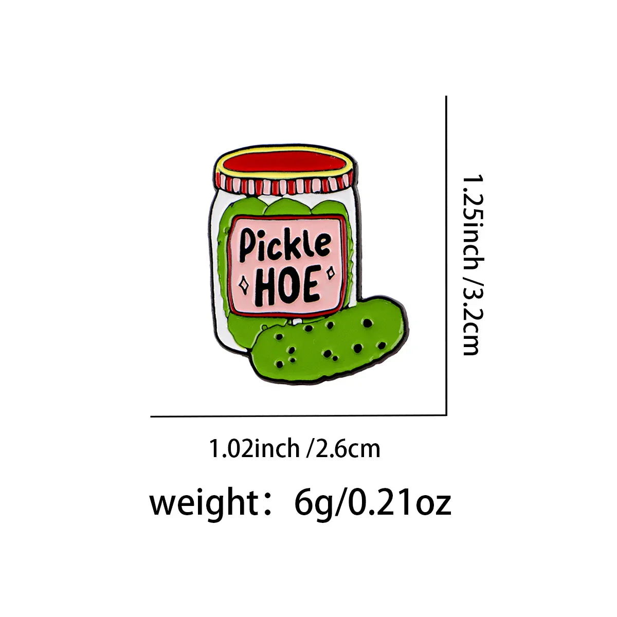 Cucumber Enamel Pin Funny Brooch Pines Lapel Pins Badge on Backpack Clothing Accessories Humorous Jewelry Friends Gifts