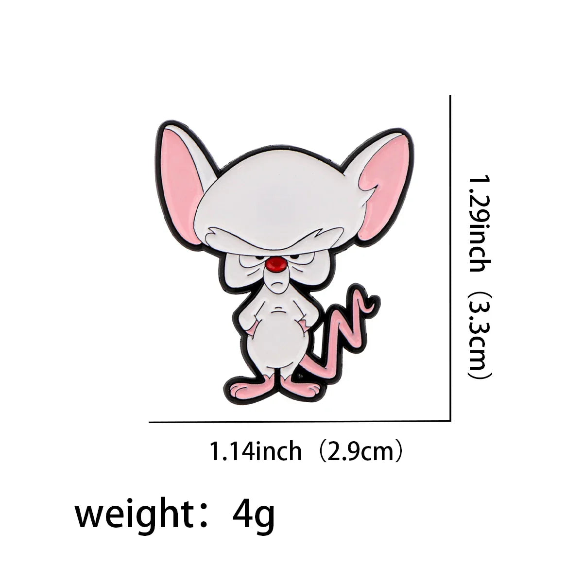 Pinky and the Brain Enamel Pin