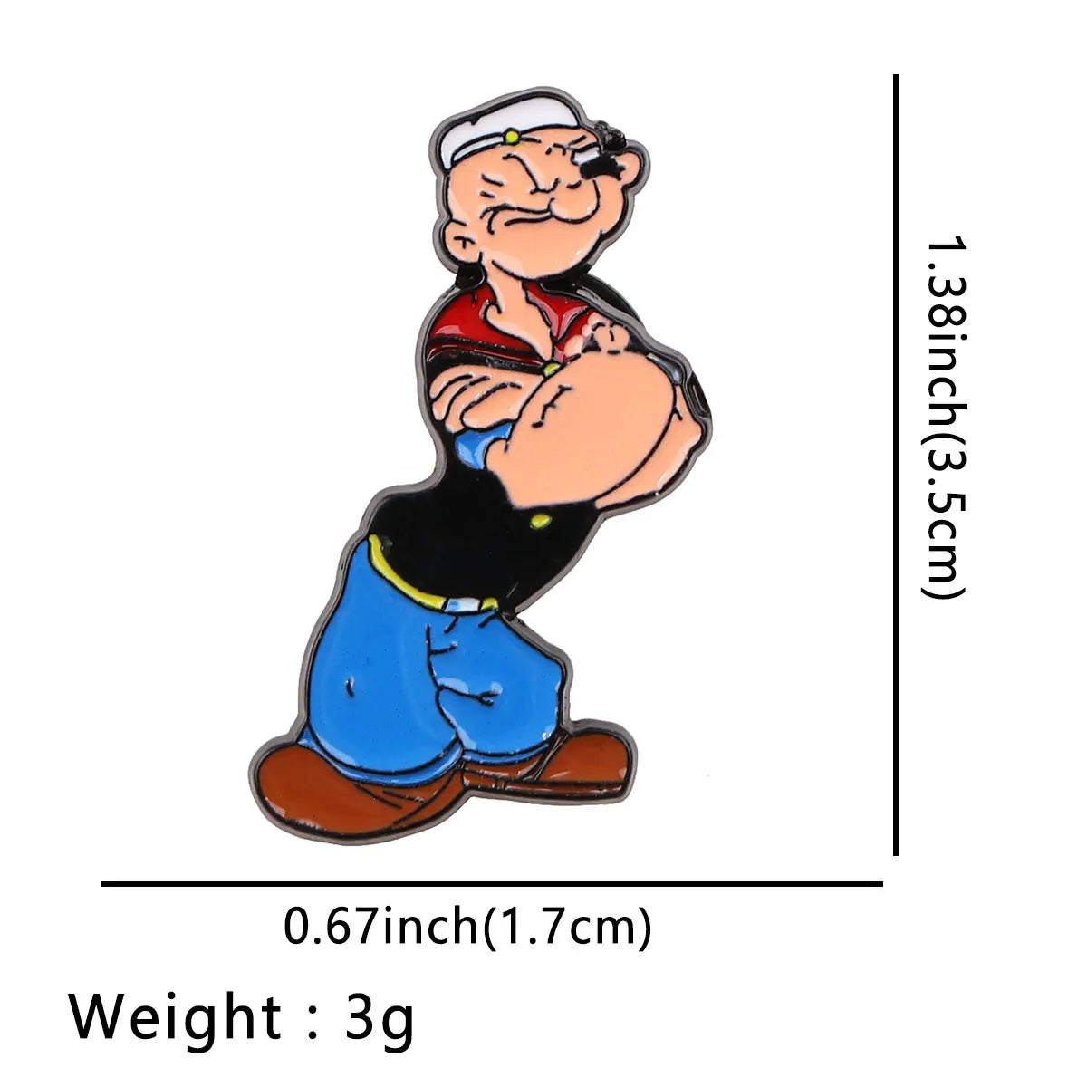 Popeye Enamel Pin 1